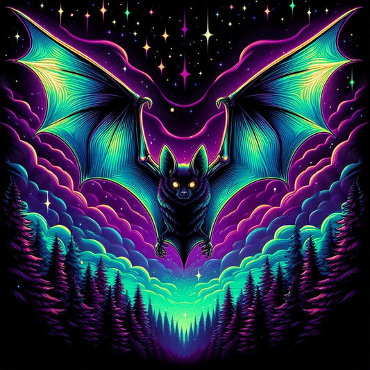 Spooky Bat Art Print