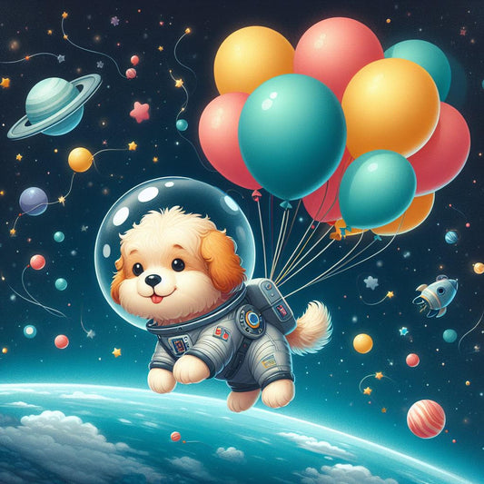 Space Puppy Art Print