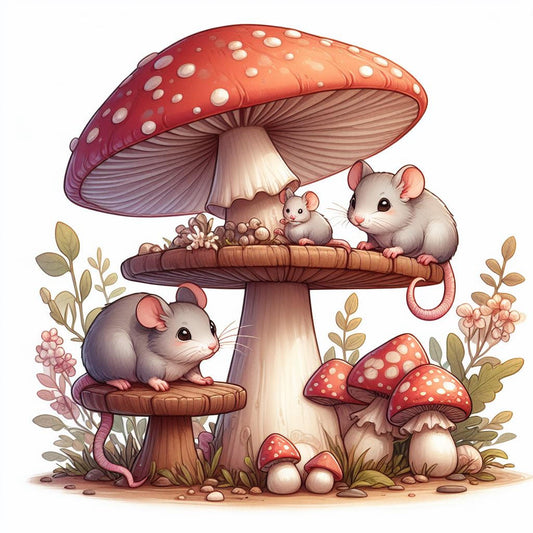 Mice Family Art Print